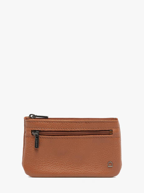Coin Purse Madras Leather Etrier Brown madras EMAD612